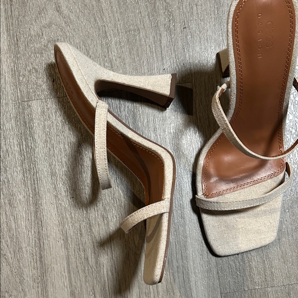 ASOS Design Cream Heeled Sandals - Picture 6 of 10